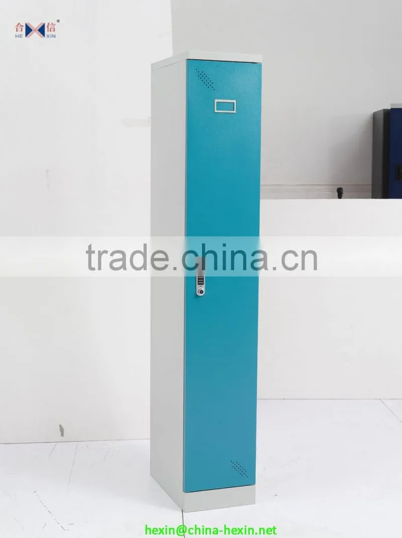 Modern steel 1 door clothes cabinet locker office school hotel furniture