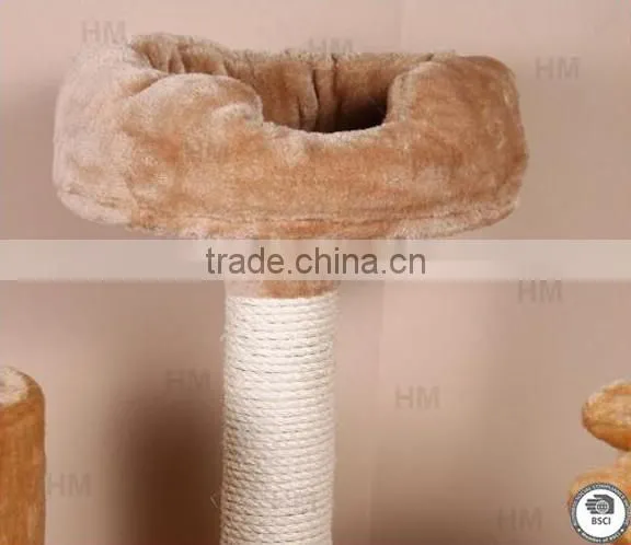 manufacture natural cat scratching&sisal tree