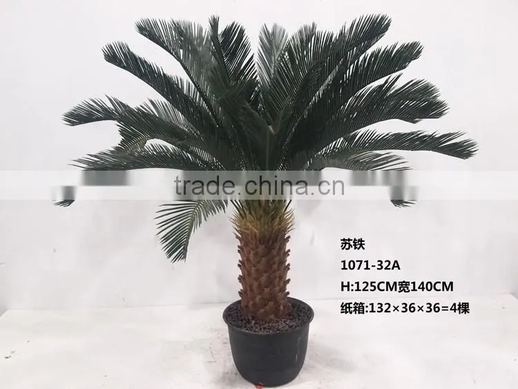 Indoor artificial sago cycas tree for dinosaur world