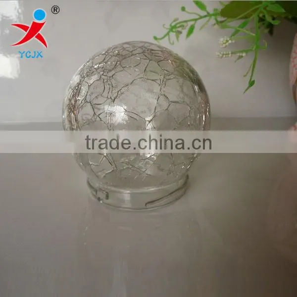 Custom glass lamp shade/craft glass lampshade/crack/decorative glass lampshade lampshade/crack glass ball