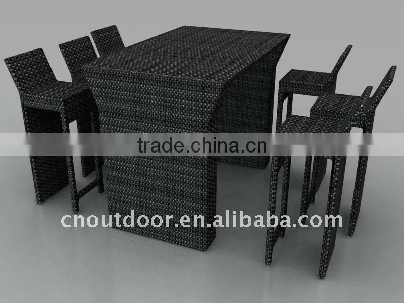 rattan Bar table,talking bar table