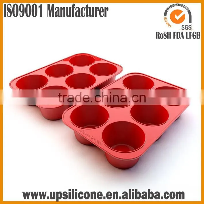 2016 new 12 holes eco-friendly mini round non-stick silicone muffin pan easy bake cake mold microwave oven cake pan cookie pan