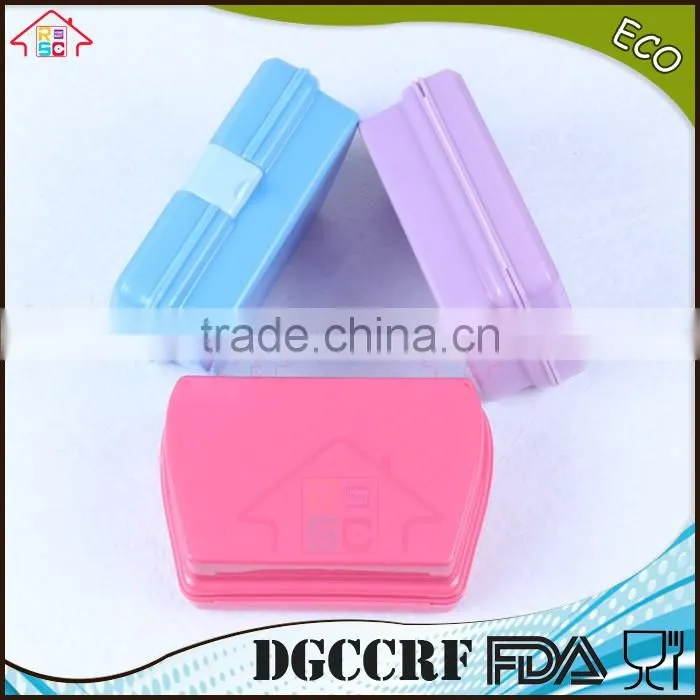 NBRSC kids Lunch Box Bread Sandwich Keeper Snack Plastic container Reuseable Container