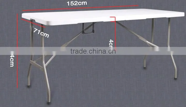 Foldable White Plastic Banquet/Garden Table