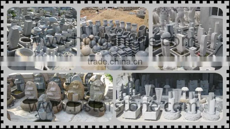 Granite stone rolling ball water fountain