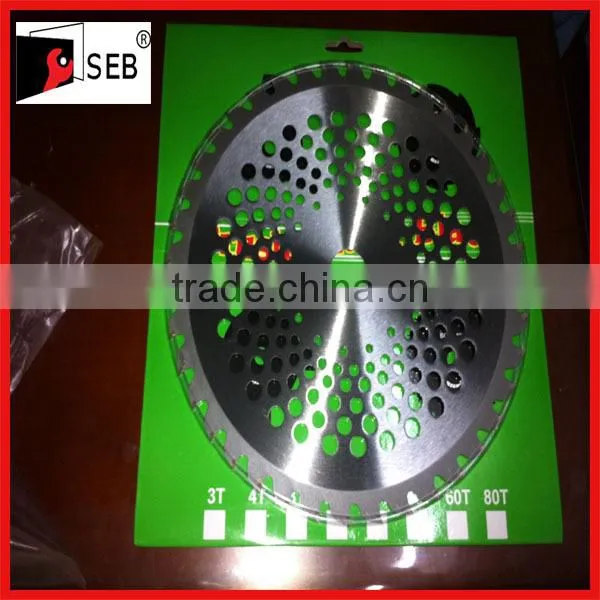 brush cutter blade tungsten carbide blade grass cutter blade 255*60T