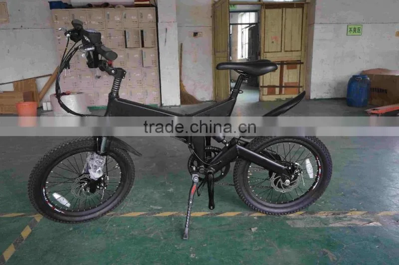 20 inch OEM fat tyre electric fold bike 250w with suspension front fork