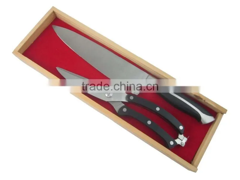 High Quality Wooden Handle Kitchen Scissor
