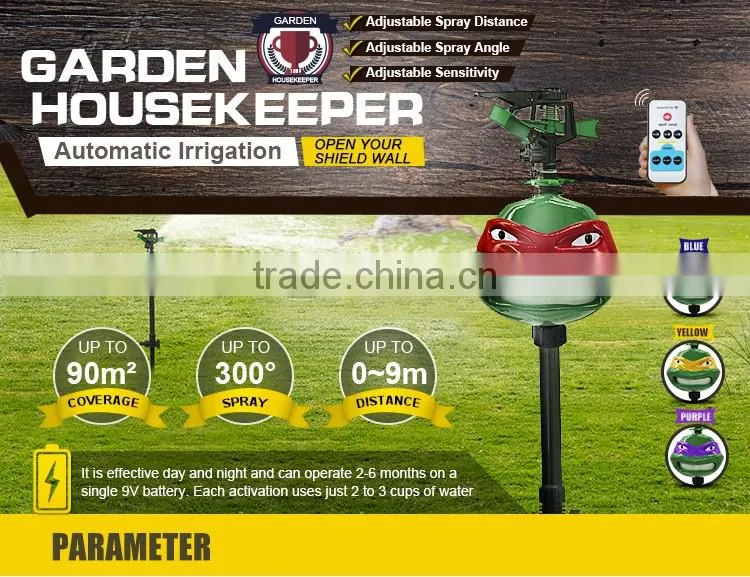 Newest Sprinkler Repellent Motion Activated Turtles Bird Scare