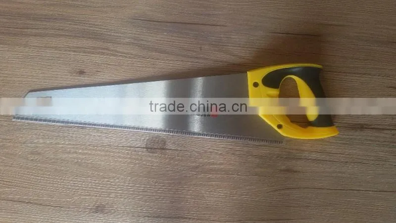 2side machine grind teeth hand saw with plastic handle
