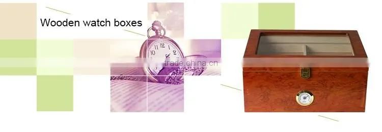 Recyclable Material Wooden Watch Box With Button