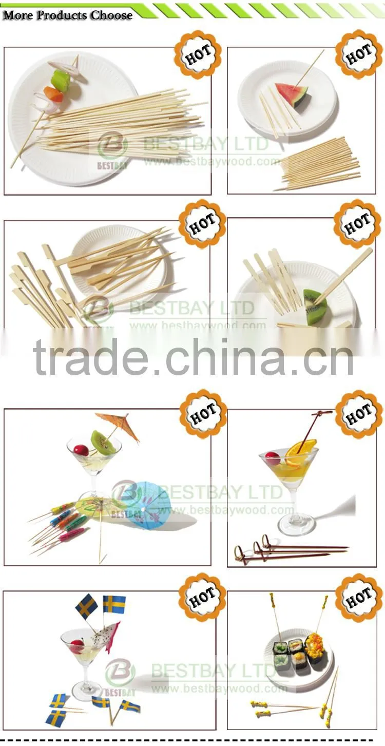 25cm bamboo skewer for party