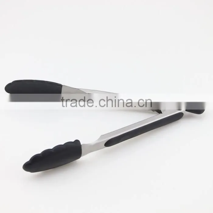 Kitchen Tongs and Stainless Steel Silicone Cooking Utensils Set of 2, Commercial Grade