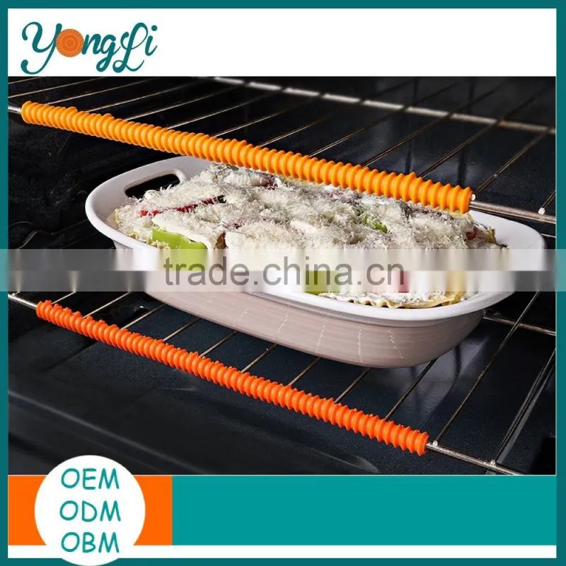 Amazon New Products 2016 Silicone Heat Resistant Oven Rack Edge Clip