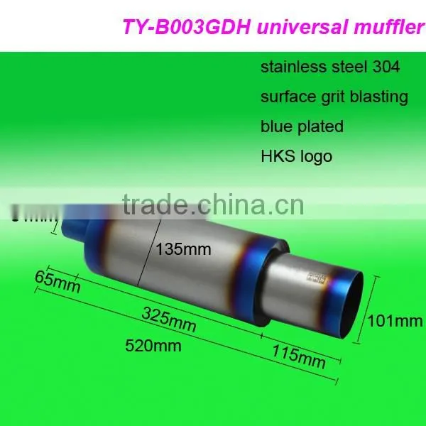 racing spare automotive part exhaust system universal muffler performance