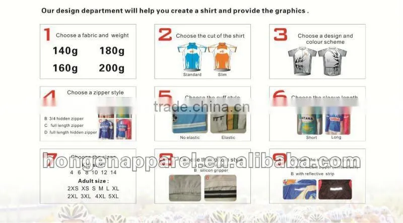 Cheap cycling jersey custom made,mountain bicycle clothing/cycling wear/cycling clothing/bicycle wear , manufacturer