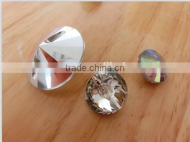 glass button for garments