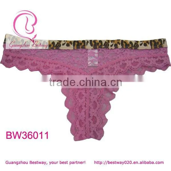 Sexy womens transparent cheeky panties
