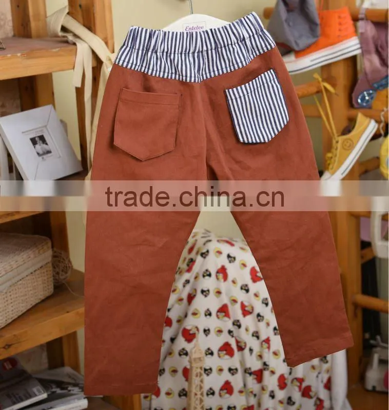 Newest cheap flare Korea Style Children Pants made in china