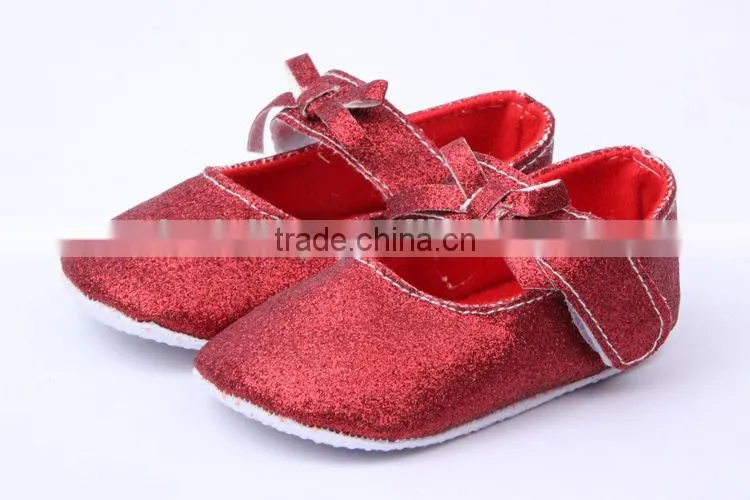 214 brand new infant baby girls glitter shoes fashion newborn baby soft cotton prewalker baby shoe
