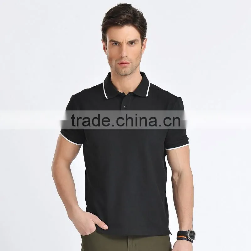 fancy design lapel short sleeve t-shirt for summer