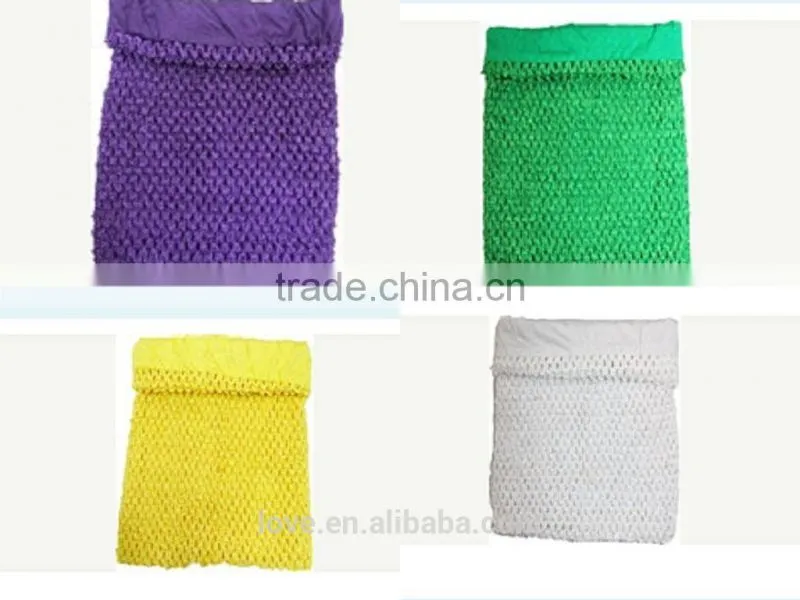 12*10 INCH Baby Halloween Purple Lined Crochet Tube Tutu Tops Wholesale in stock