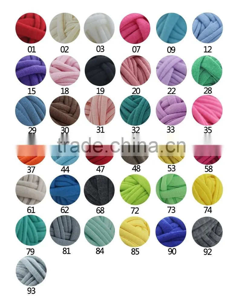 China fabric yarn factory hot wholesale fashion t shirt yarn for hand knitting