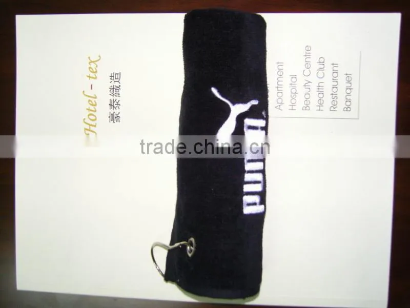 Luxury Golf towel with embroidery logo, hotel towels