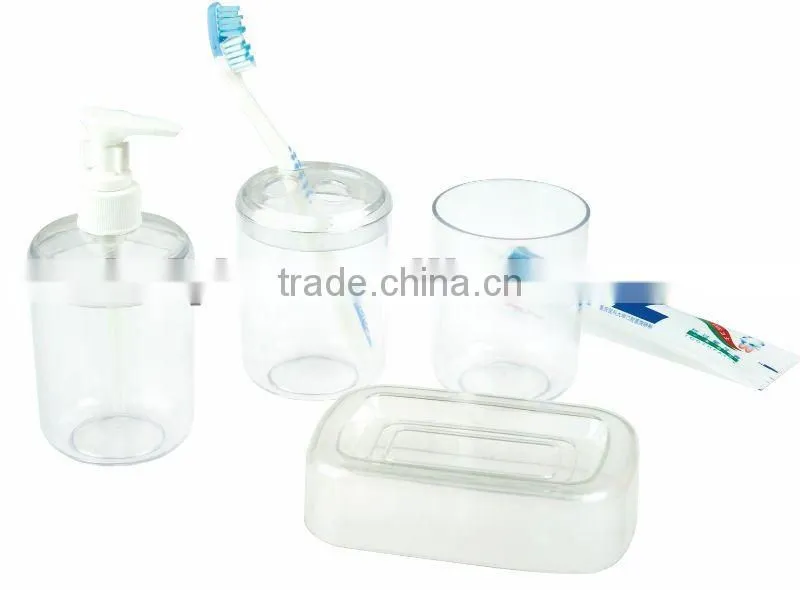 plastic bathroom sets,4pcs plastic bathroom sets
