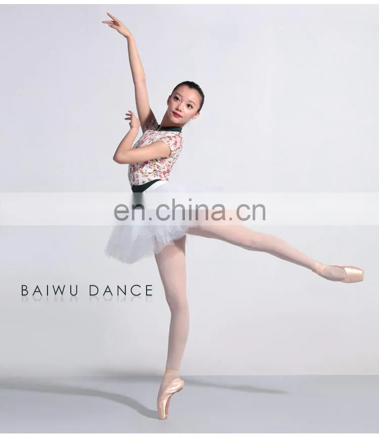 117141048 Chinese Style Collar Lace Ballet Leotard