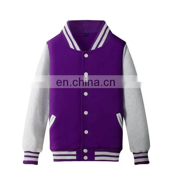 Custom Wholesale Unisex Baseball Fleece Jacket