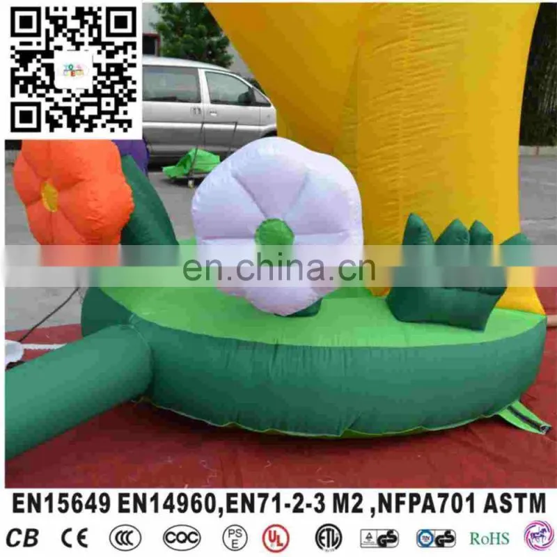 Smiling Sun flower Inflatable Arch Buildings Rainbow Arch For Advertising