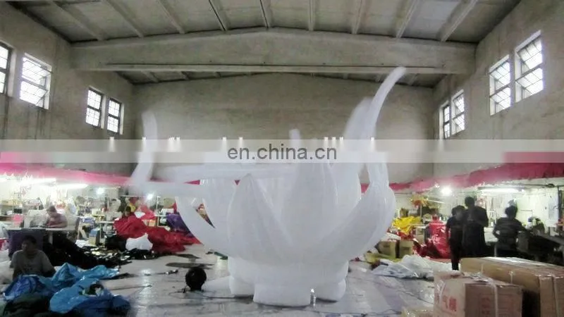 customized multicolor led lighting advertising small inflatable air dancer of flower
