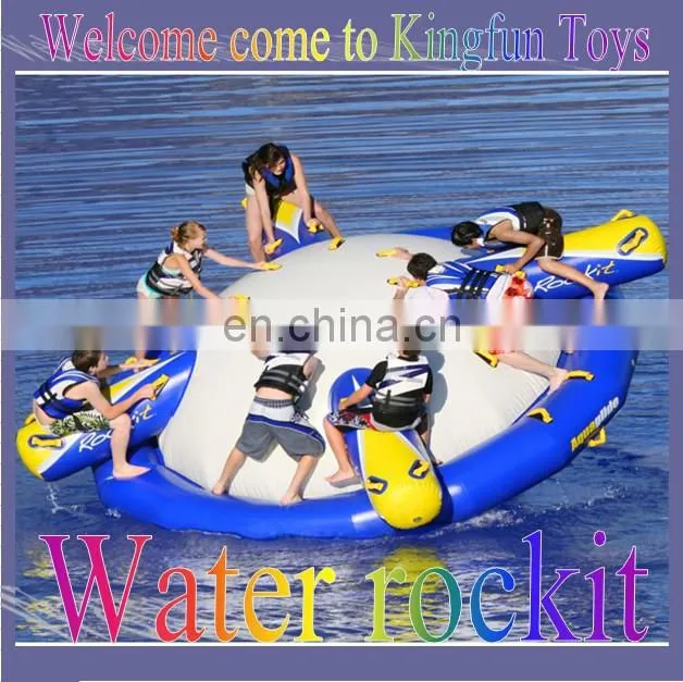 inflatable water rocket, inflatable water UFO seesaw