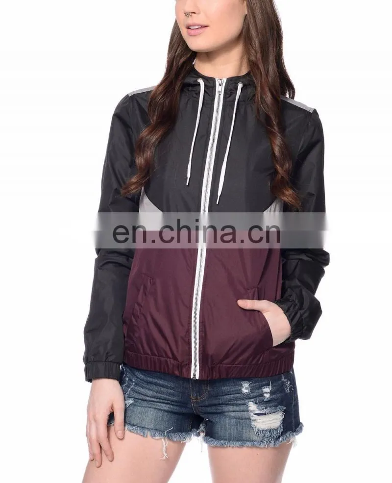 New custom made polyester nylon water proof coach windbreaker jackets