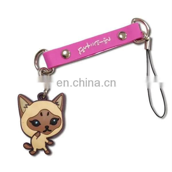 2016 Fashionanle cute Custom 3D design Soft PVC Keychain