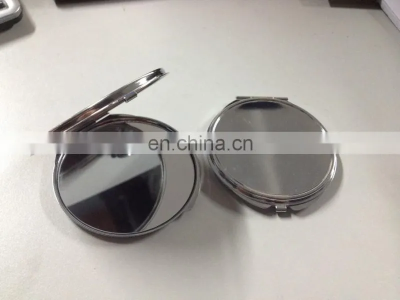 blank metal compact mirror pocket mirror
