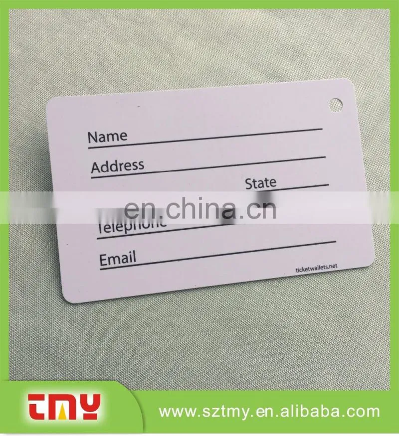 Factory supply soft pvc luggage tag