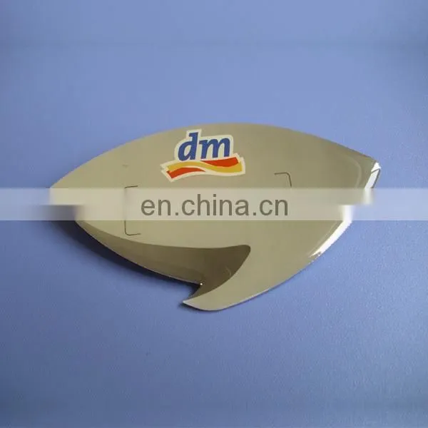 custom shape adhesive aluminum metal car 3M sticker