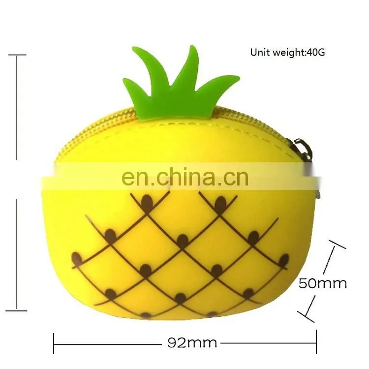 Cute Emoji Bags Women's Silicone Rubber Coin Purse Zipper Pocket Size Pouch Change Wallet