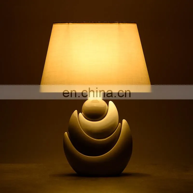 ceramic material LED table lamp and Chic desk lamp for indoor room