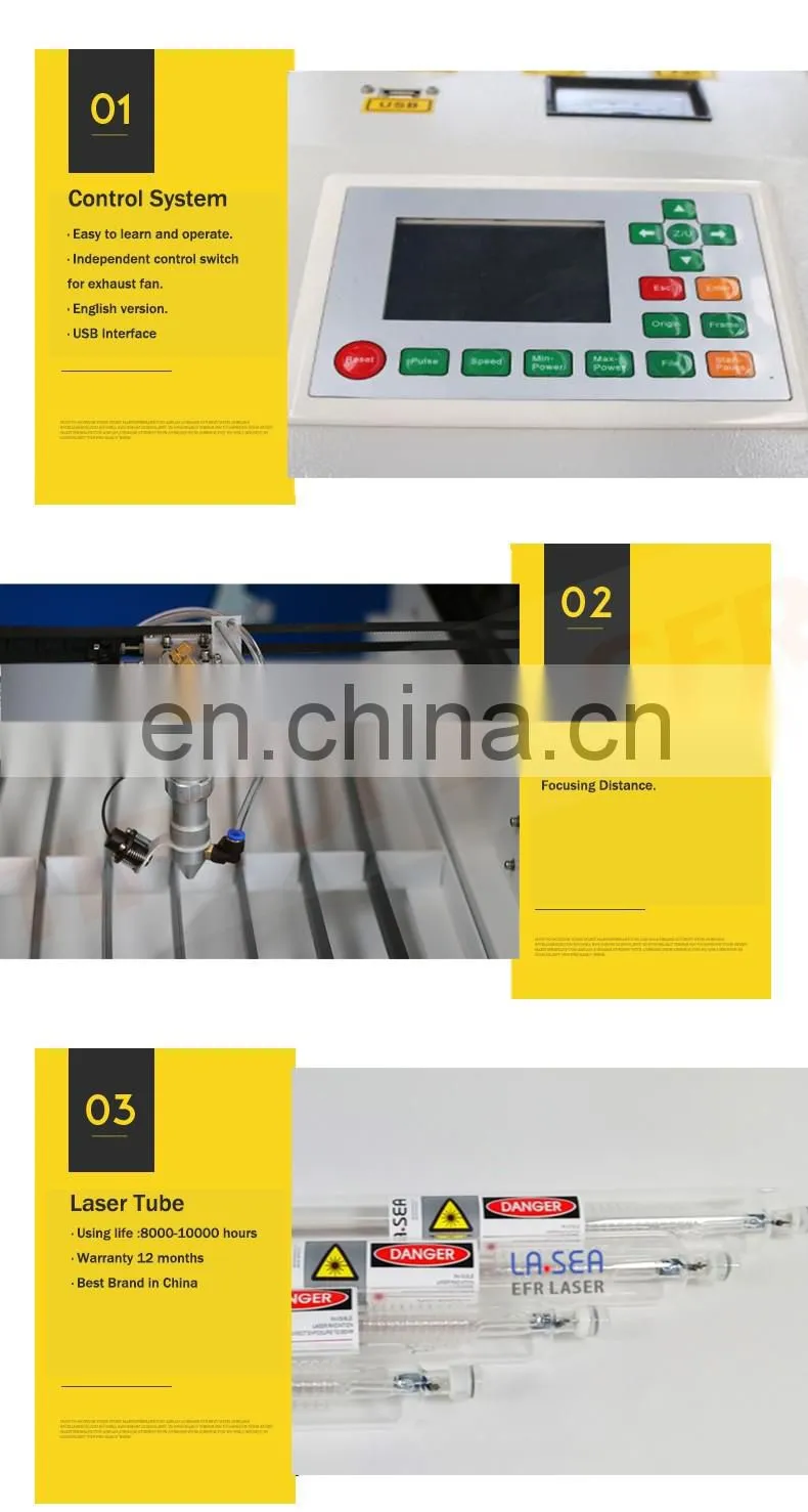 CE Standard 0609 150W CO2 Laser Wood Cutting Machine for Chopping Board