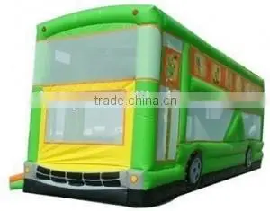 High quality inflatable funny bus bouncer