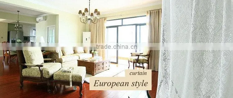 Fabric embroidered curtain for home