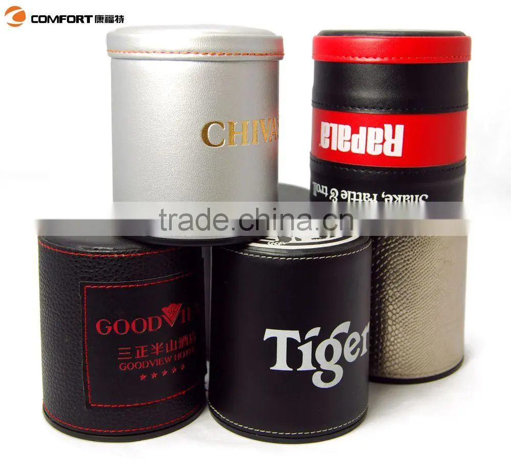 factory sale cheap wholesale leather dice game,dice cup