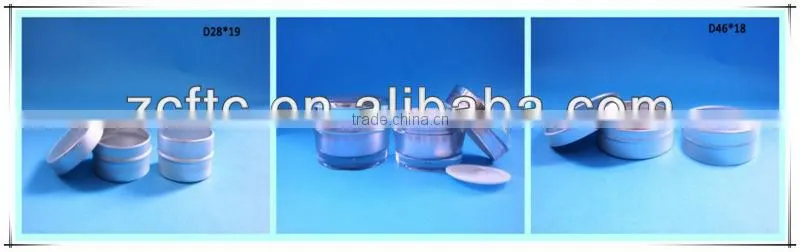 UV cap 15ML Acrylic Cosmetic Cream Jar