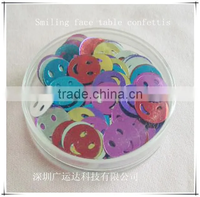 5mm width PET Gift Confetti in heart shape for Wedding decoration