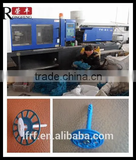 New Plastic Insulation Fixing Nails with plastic core,steel nail (factory)