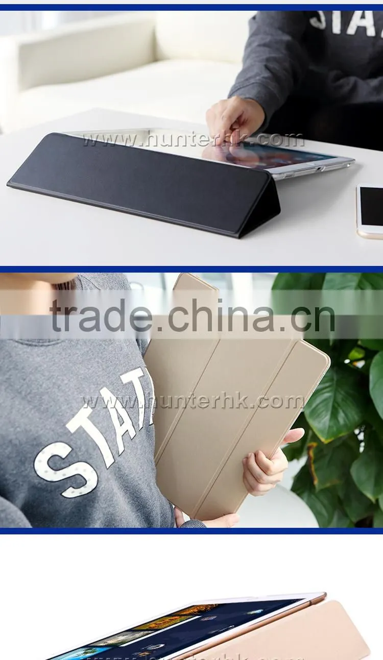 Smart Cover Clear PC Case Tablet Case For iPad Pro