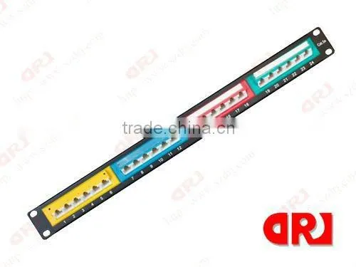 made in china Cat5e UTP 24 ports patch panel